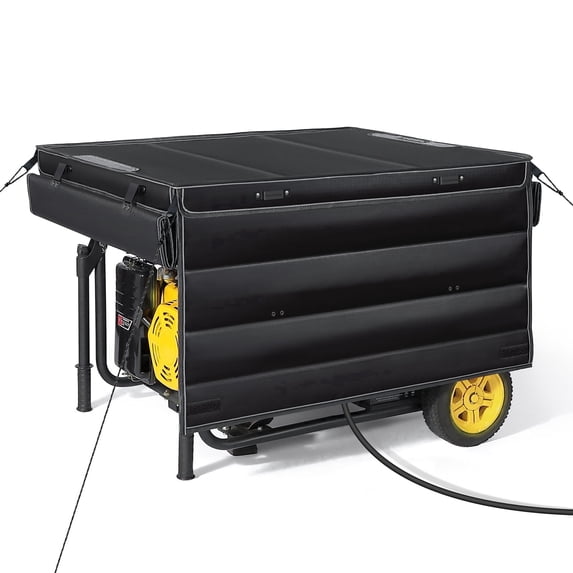GENARMOR Waterproof Generator Cover for Running, Heavy Duty Outdoor Enclosure for 4000W-13000W, Black