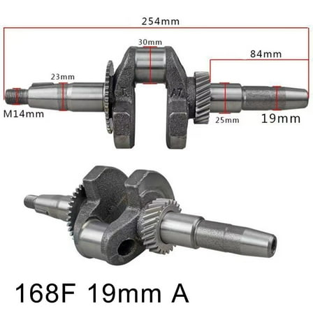 Generator Engine Crankshaft Designed to Fit Multiple Models Including 168F