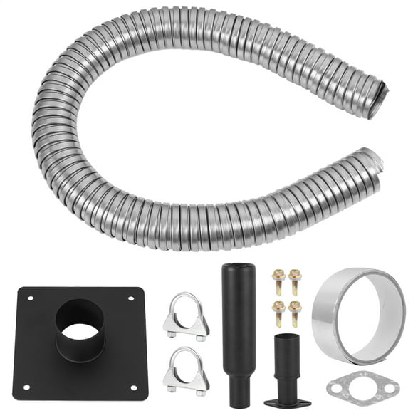 Generator Exhaust Extension Kit - Includes Insulated Through-Wall Mounting Plate, Compatible with H07552, WH03242, T07571/3, EU6500/7000IS Muffler