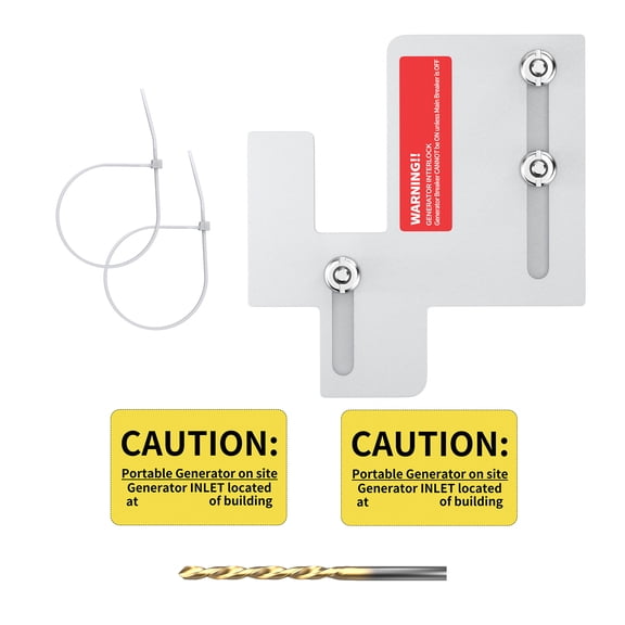 Generator Interlock Kit Compatible with Eaton Cutler Hammer BR Series 150 and 200 amp Panels,1 1/4-1 7/16 inches Spacing Between Main and Branch Breaker,Professional and Interlock Kit(1Set)