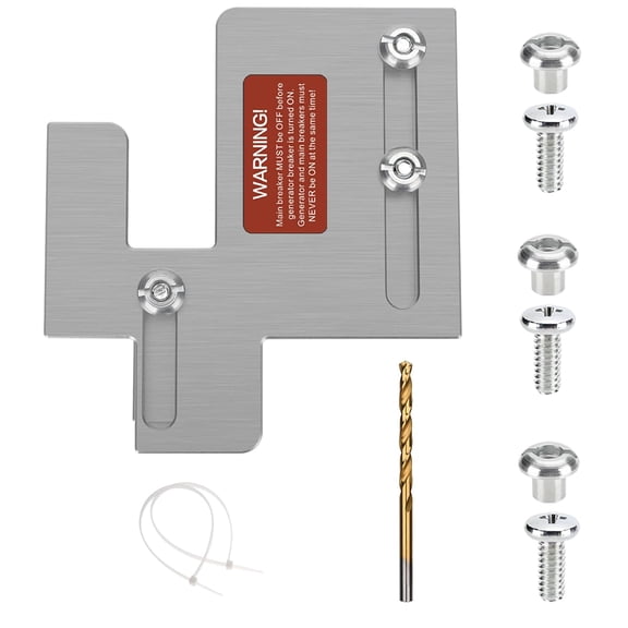 Generator Interlock Kit Compatible with Eaton Cutler Hammer Generator BR and CH Series 150 or 200 Amp Panel, 1 1/41 7/16" Spacing Between Main Breaker and Generator Circuit Breakers