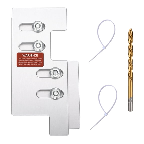 Generator Interlock Kit Compatible with Eaton Cutler Hammer Vertical Throw CH Series 150 or 200 Amp Panels, 2 1/4" Spacing Between Main and Generator Breaker, Interlock Breaker Kit.
