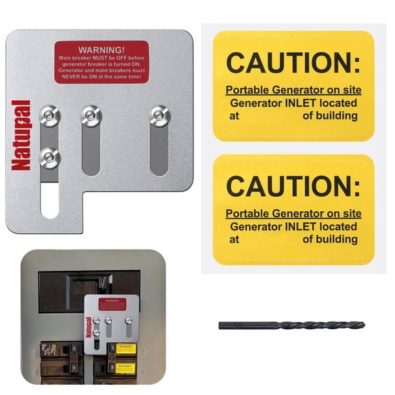Generator Interlock Kit Compatible with Square D QO or Homeline 150 or 200 amp panels. 1 3/8 inches Spacing between main and generator breaker, Professional and Interlock Kit