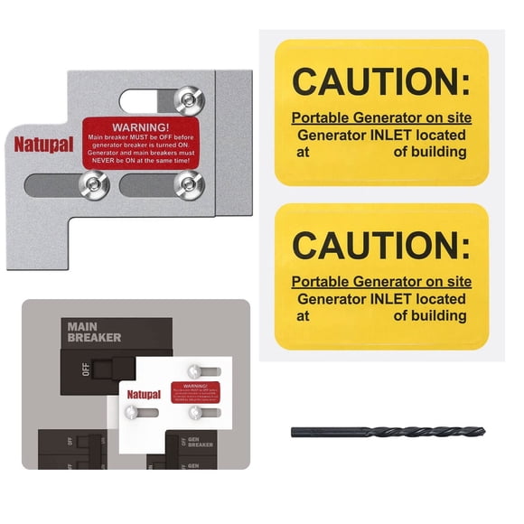 Generator Interlock Kit Compatible with Square D QO & Homeline Indoor or Outdoor 100 or 125 amp Panels, 3/4 Inch Spacing between main and branch breaker. Professional Interlock kit(SD-100A)