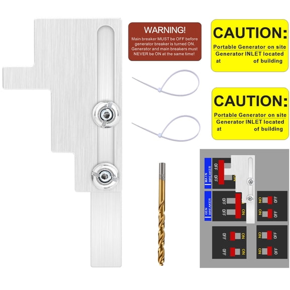 Generator Interlock Kit Compatible with Bryant 150 or 200 Amp Main Breaker Panels Electrical Interlocking Panel(BR150)