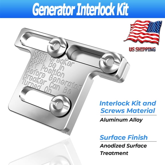 Generator Interlock Kit For Eaton Cutler Hammer BR Series 100 Amp Panel US