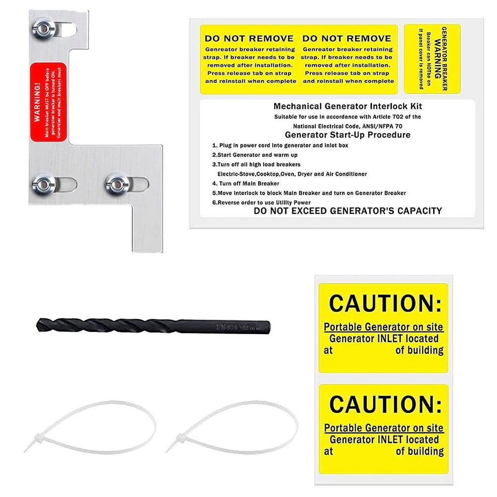 Generator Interlock Kit For Ite Siemens Gould For Murray 150 200 Amp Circuit Breaker