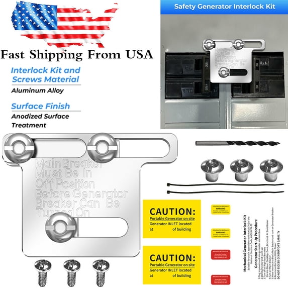 Generator Interlock Kit For Siemens/Murry Challenger/ ITE Sub Panels ...