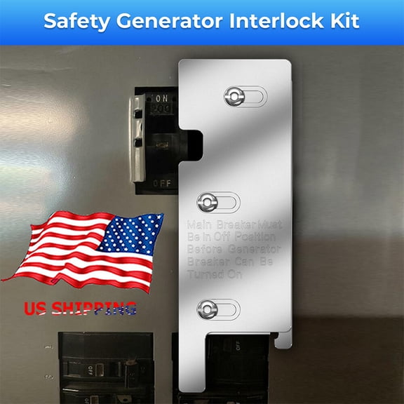 Generator Interlock Kit For Square D 200 Amp Panel Electrical Main Breaker USA