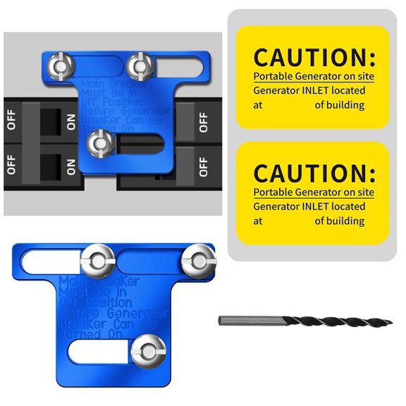 Generator Interlock Kit for BR Series 100 Amp Panel (Blue)