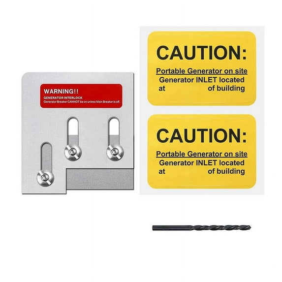 Generator Interlock Kit for D QO or Homeline 150 200 Amp Panels. 1-3/8Inch Space Between Main & Breaker