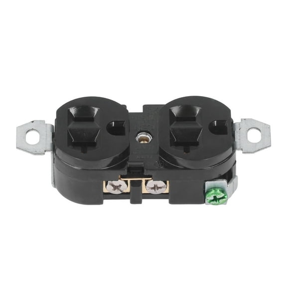 Generator Plug, Double Industrial Plug Socket 125V AC2500V Resistance PA66 + Brass For Dryers