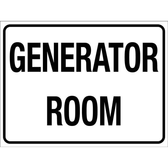 Generator Room Metal Sign Caution Danger Safety Security Warning Notice Signs Size: 12 x 16 inch