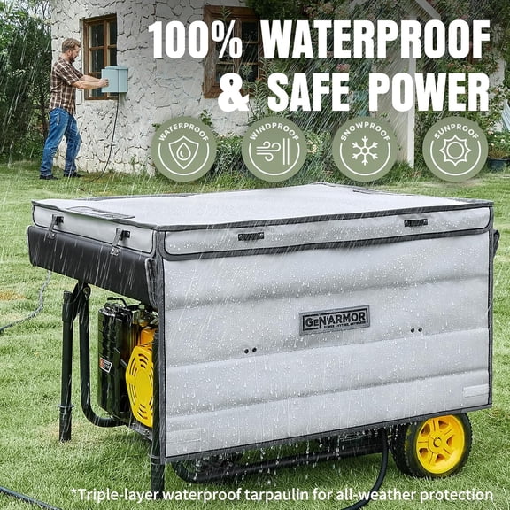 Generator Tent Cover Waterproof Heavy Duty Outdoor Enclosure for 4000W-13000W Generators
