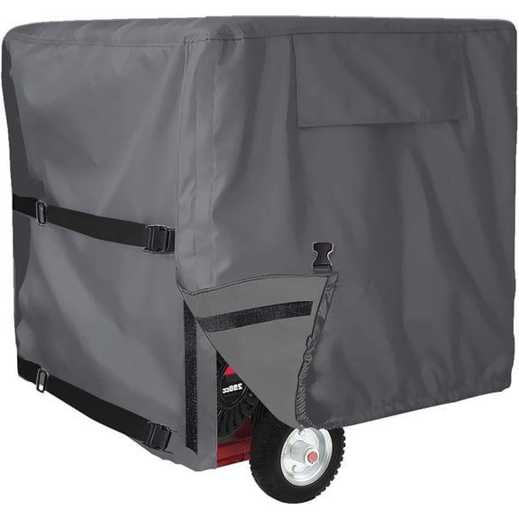 Generator Weather Cover, Heavy-Duty 600D Waterproof Protector for Portable Generators,Grey