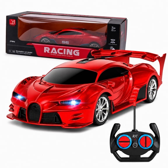 Generic 1:18 Scale High Speed Remote Control Car with 2.4GHz Radio and 3D Lights
