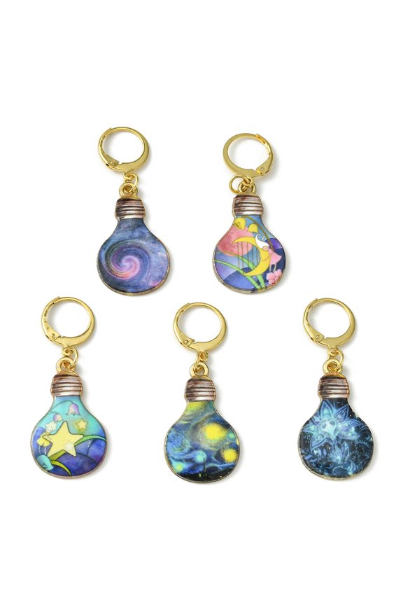 Generic 1 Set Mixed Shapes Drop Pendant Decorations Alloy Steel with 304 Stainless Steel Findings Lucky Charm DIY