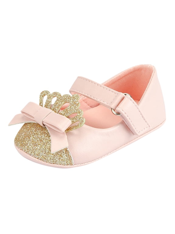 1 Year Old Girl Shoes Baby Shoes 9 Months Girls Fashion Crown Princess Shoes Small Shoes for Babies Toddler Shoes
