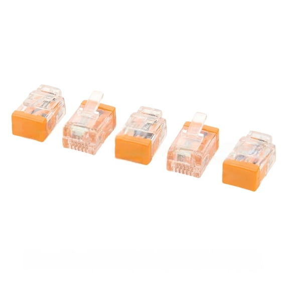 Generic 10PCS RJ12 6P6C Termination Resistor With 120Ohm RJ12 Modular Telephone Plug Terminator for RS485 Modbus CAN Bus Communication