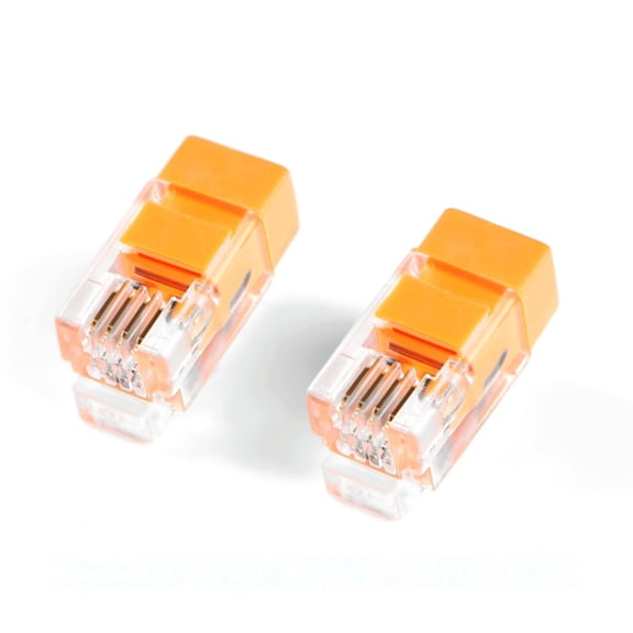 Generic 10PCS RJ9 RJ10 RJ11 4P4C Can Bus Termination Resistor 120Ohm Telephone Modular Plug Adapter Handset Cord Line Connector