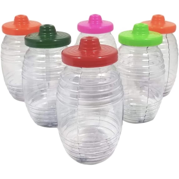 Generic 12 Lt - 16oz vitroleros aguas frescas with straws 6 pk