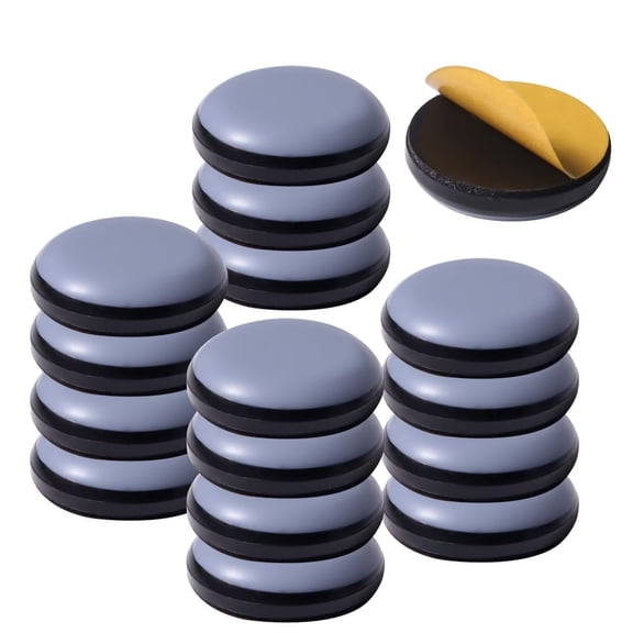 Generic 16pcs Kitchen Appliance Sliders, 19mm Self-Adhesive, Blue Rubber Sliders for Kitchen Appliances