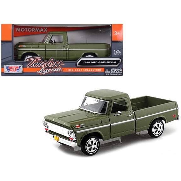 Generic 1969 Ford F-100 Pickup Model 1:24 Scale Car Play Vehicle