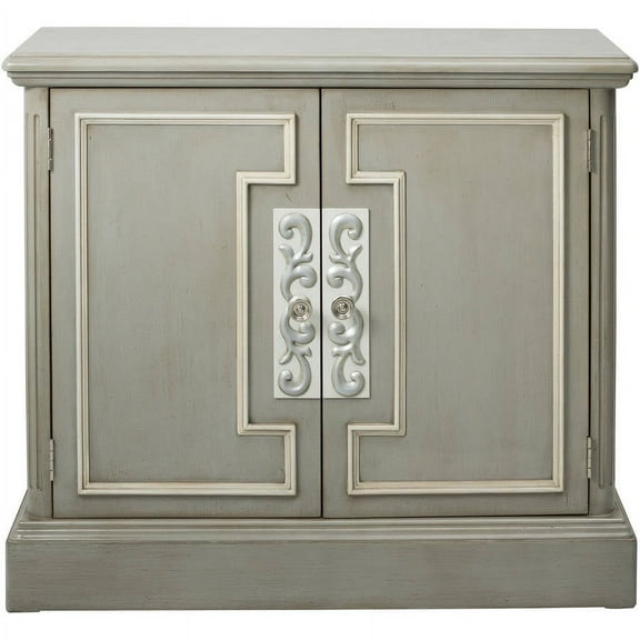 Generic 2 Door Cabinet, Grey/White