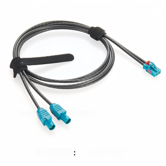 Generic 2-In-1 TE MATE-AX Mini FAKRA Z Female to Fakra Male Extension Cable Dual Cavity 2-2306868-9 to 2-2326914-0 Automotive RF Coaxial