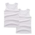 thumbnail image 1 of Generic 2 PC Toddler Boys Girls Summer Tank Tops Sleeveless Solid Basic Shirts Cotton Athletic Undershirts Vest for 2-14 Years, 1 of 2