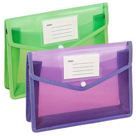 NATPLUS Aesthetic Letter Size File Folders, Pastel Mint Green & Light Purple, 2 Count, 2 Pack