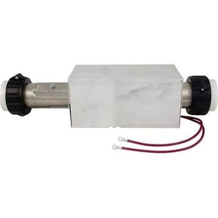 Generic 2 x 15 in. Cal Spa 4.0KW 230V Heater Assembly with Enclosure 0.12 in. Pressure Tap, Auto Reset Hi-Limit & 2 in. Tailpieces