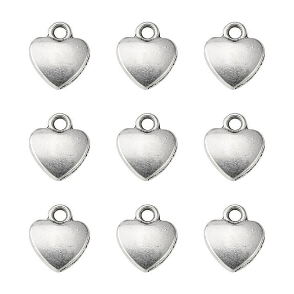 Generic 20 Pcs Heart Charm Pendants Style Alloy DIY Jewelry Making Charms for Women DIY Necklace Bracelet Earring Craft Making