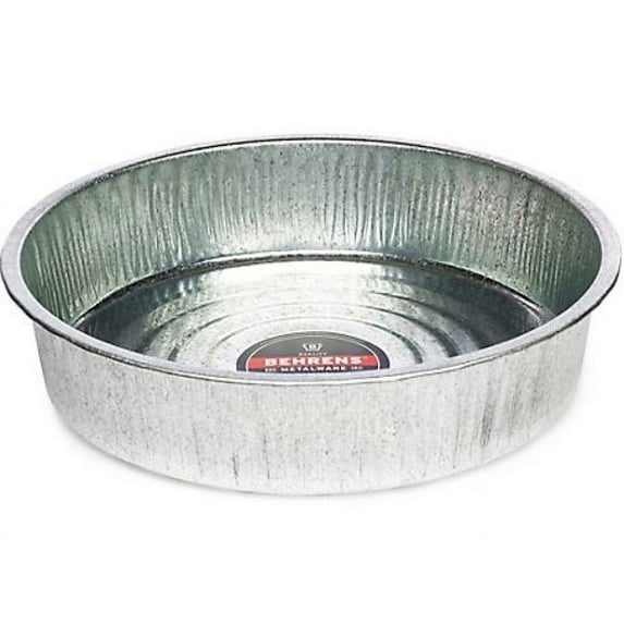 Generic 2168 Galvanized Steel 3 gal. cap. Utility Feed Pan for Farm or Home Use
