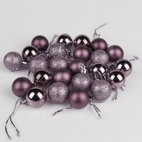Generic 24Pcs Christmas Balls Ornaments for Xmas Christmas Tree - Style Shatterproof Christmas Tree Decorations Hanging Ball for Holiday Wedding Party Decoration