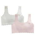 thumbnail image 1 of Generic 2PC Bras for Girls Seamless Cami Bralettes Sports Solid Vest Unpadded Bra, 1 of 4