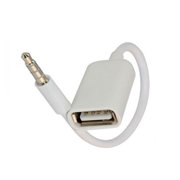 Generic 2PCS Jack 3,5 AUX Audio Stecker Zu USB 2,0 Konverter Aux Kabel F r Auto MP3 Lautsprecher U Disk USB flash stick Zubeh r 3,5mm