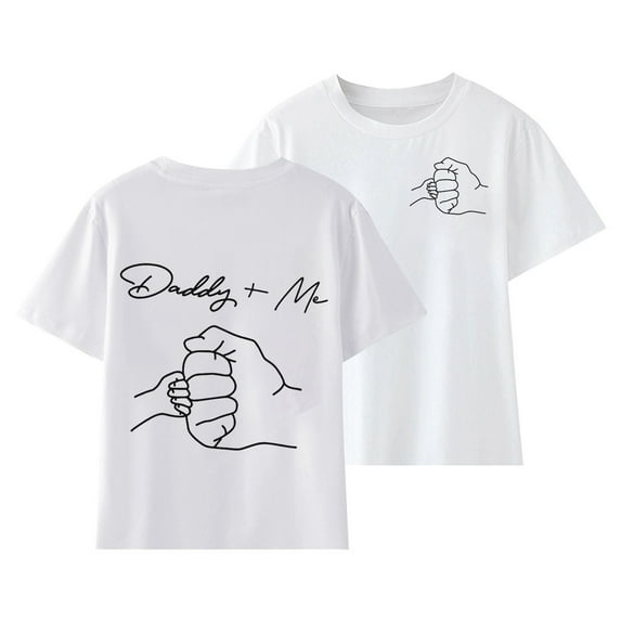 Generic 2t boys clothes Toddler Kids Girls' T Shirt Boys' Short Sleeve Top Parent Child Sentiment Round Neck Short Sleeve T Shirt Father'S Children'S Clothes
