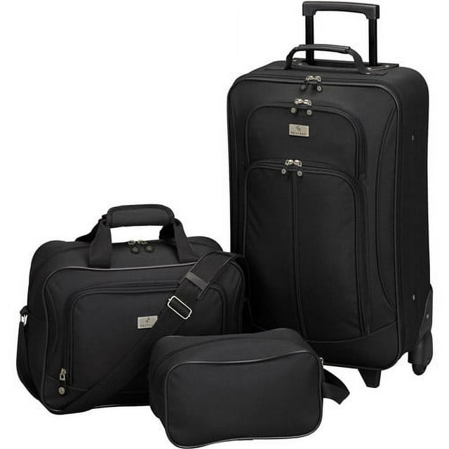 Generic 3-Piece Rolling Carry-On Luggage Value Set