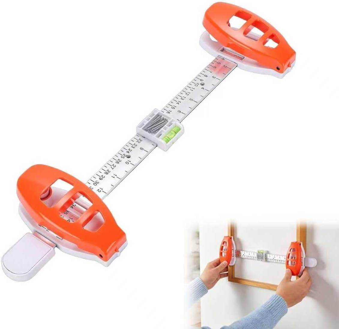 Generic 3-in-1 Picture Hanging Tool with Level for Wall Mount