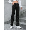 thumbnail image 1 of Generic 30169# Women's Ins Retro Easy Matching High Waist Straight Slimming Denim Pants, 1 of 1