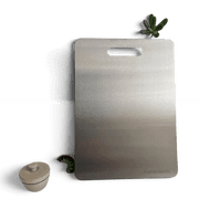 Generic 304 Stainless Steel Cutting Board, 15 x 11 in. Metal Chopping Board for Kitchen, Silver