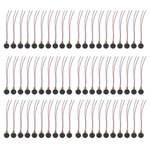 Generic 30PCS Flat Vibration Motor, 8mm x 2mm 3V Ultra Thin Mini Coin Vibrating Motor for Cellphones and Tablets, 12000RPM