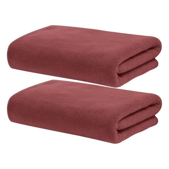 Generic 30x14 Inch 2 Piece Microfiber Absorbent Hand Face Towel for Bathroom Coffee