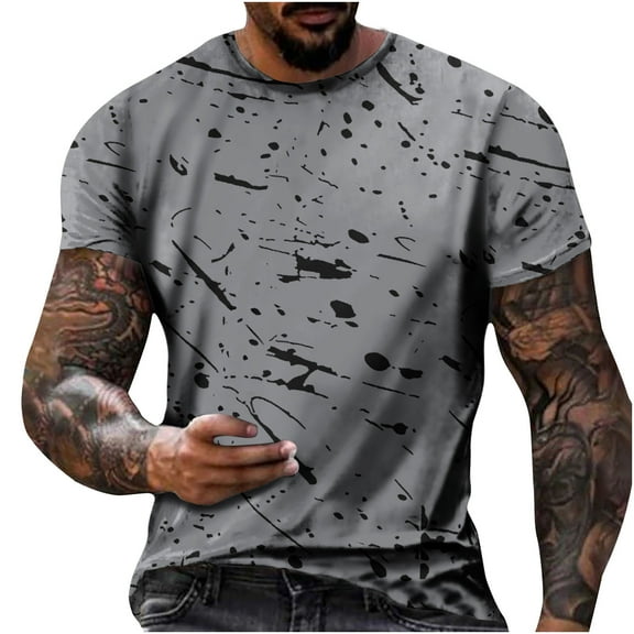 Generic 3D Print Cool T Shirts Graphic Design Casual Summer Short Sleeve Fashion Tees Shirt for Men