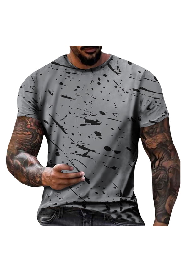 3D Print Cool T Shirts Graphic Design Casual Summer Short Sleeve Fashion Tees Shirt for Men