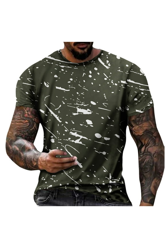 3D Print Cool T Shirts Graphic Design Casual Summer Short Sleeve Fashion Tees Shirt for Men