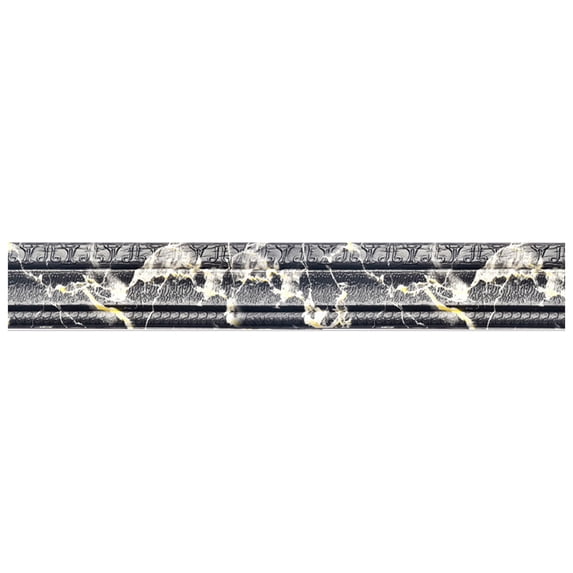 Generic 3D Self-Adhesive Wall Border Trim Sticker Black Gold Emerald