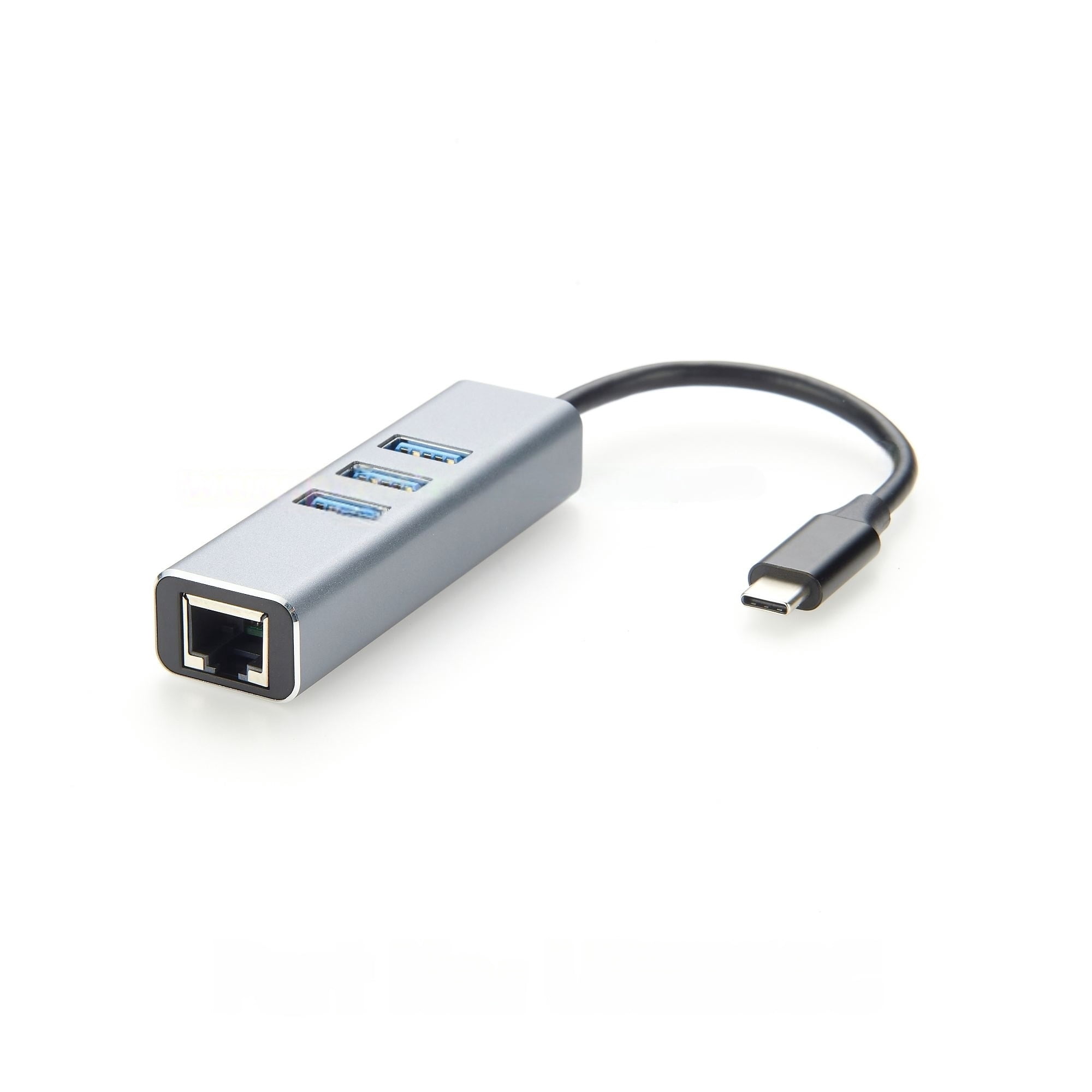 Generic 4 In 1 USB C Hub USB Type C to RJ45 1000Mbps Gigabit Ethernet Adapter with 3 USB3.0 Port USB 3.0 OTG Splitter LAN Netwok Card
