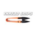 thumbnail image 1 of Generic 4 Inch Thread Snips Orange, 1 of 1
